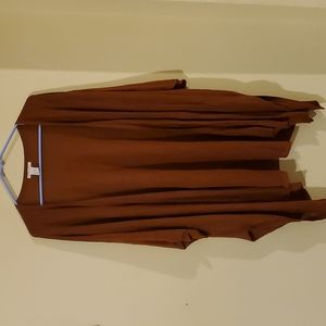 H&M Solid Copper hue kimono shawl XS